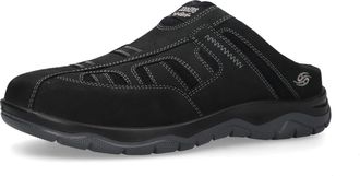 Dockers by Gerli Clog DOCKERS BY GERLI, Herren, Gr. 42, schwarz, Nubukleder, Schuhe Clog, Sommerschuh,Schlappen,Urlaub, zum einfachen Schlupfen - schmale Form