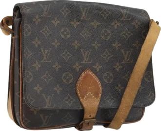 Louis Vuitton Pre-owned Cartouchiere GM Schoudertas - Dames - Vintage Schoudertas - Bruin - ONE Size - Leer - Vintage