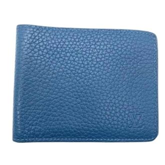 Louis Vuitton Pre-owned Wallets, unisex, Blue, Size: ONE SIZE Pre-owned Taurillon Bi-fold Wallet