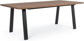 Hellin Mueble Oslo De Madera Natural Mesa 200 X 100 Cm