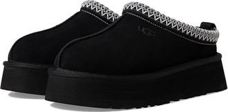 UGG Tazz II 1174471-BLK Slipper Black Suede Faux Fur Platform RHS6920