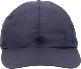 Fendi FXQ230_AWTOF1WWO Logo-Detailed Baseball Cap - Blue