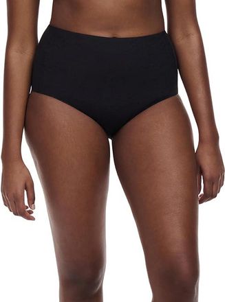 Chantelle Comfort Chic High-Waist Control Brief Womens Underwear Black : 2XL, Cotton