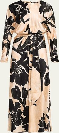 Cara Cara Montgomery Silk Midi Dress
