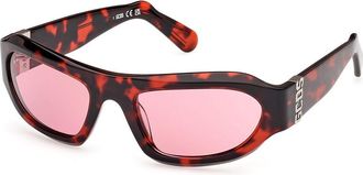 GCDS GD0045 54S Mens Sunglasses Tortoiseshell Size 57