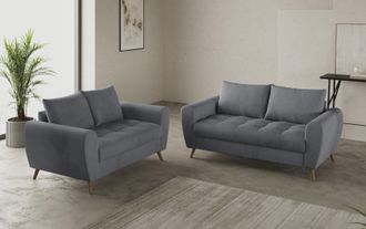 Mr. Couch 2-Sitzer »Blackburn II« Wahlweise mit Kaltschaumpolsterung bis 140 kg belastbar