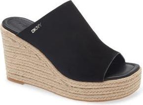 DKNY Maryn 2 Espadrille Wedge Sandal in Black at Nordstrom Rack, Size 6.5
