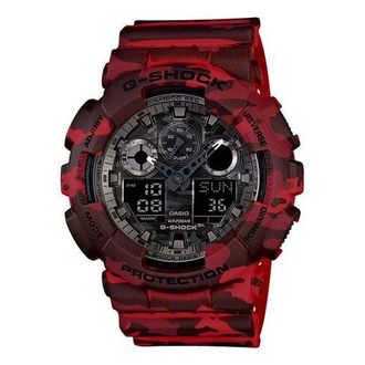 Casio G-Shock Analog-Digital Red GA-100CM-4A
