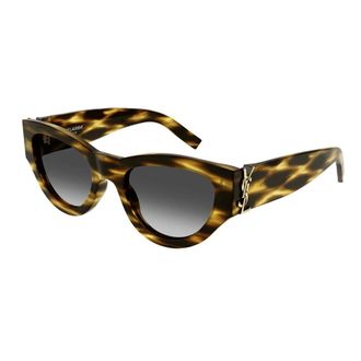 Saint Laurent Sunglasses, female, Brown, Size: 53 MM Monogram Cat-eye Sunglasses