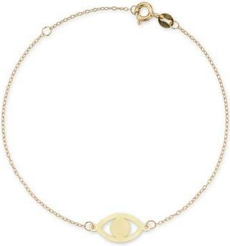 Ember Fine Jewelry 14K Gold Evil Eye Bracelet at Nordstrom Rack