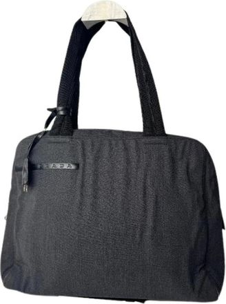Prada Pre-owned Canvas Handtas - Dames - Vintage Handtas - Grijs - ONE Size - Vintage