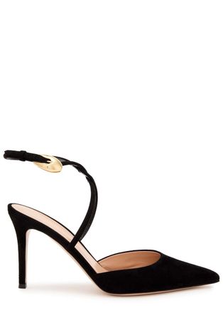 Gianvito Rossi 85 Suede Pumps - Black