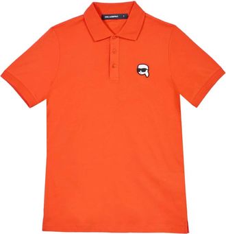 Karl Lagerfeld Tops, Heren, Oranje, M, Katoen, Polo Nft