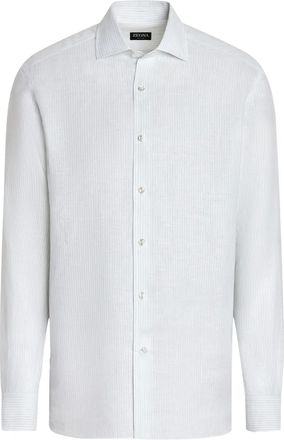 Ermenegildo Zegna Camicia Oasi Lino - Bianco