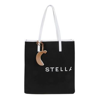 Stella McCartney Tassen, Dames, Zwart, ONE Size, Zwarte Schoudertas Elegante Stijl