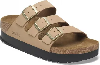 Birkenstock Womens Florida Iii Platform Sandal In Sandcastle