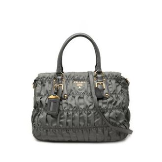 Prada Pre-owned Nylon prada-bags - Dames - Vintage Handtas - Grijs - ONE Size - Nylon - Vintage