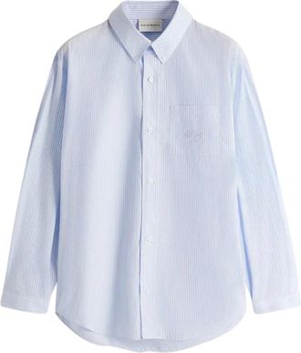 Drôle de Monsieur Heren, Blouses & Shirts, Blauw, Maat: XL Katoen