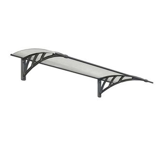 Palram Patio Cover Neo Door Awning Canopy 1350 Twinwall - L136.5 cm - Grey