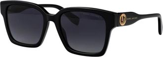 Marc Jacobs Moderne Stijl Zonnebril voor Vrouwen - Dames - Zonnebrillen - Zwart - 53 MM - Accessoires