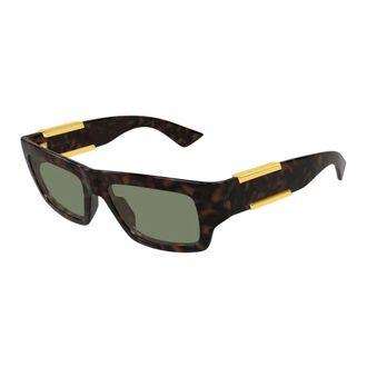 Bottega Veneta Rectangular Sunglasses - unisex - Bottega Veneta - Sunglasses - Brown - 53 MM - Accessories