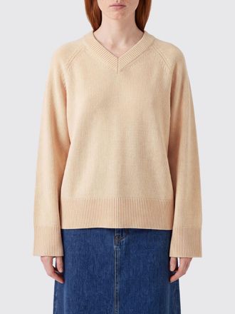 Pinko Wool and Cashmere V-Neck Jumper with Drop Shoulders