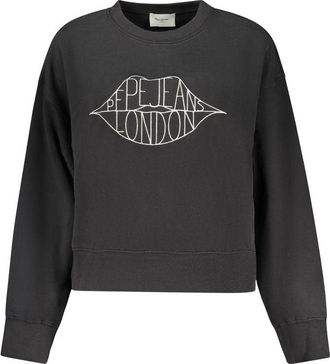 Pepe Jeans London Zwarte Katoenen Dames Sweatshirt