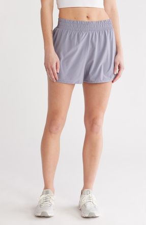 Beyond Yoga In Stride Lined Shorts in Cloud Gray at Nordstrom Rack, Size X-Small