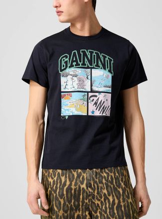 Ganni Mens Cartoon T-shirt