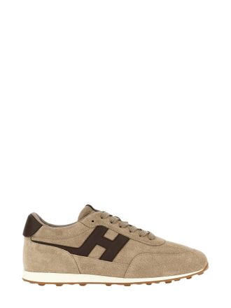 Hogan Suede Minimalist Logo Athletic Sneakers