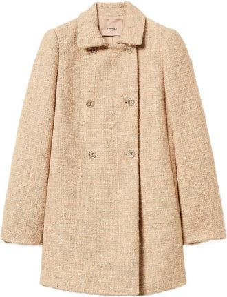 Twin-Set Cappotto con paillettes - Toni neutri