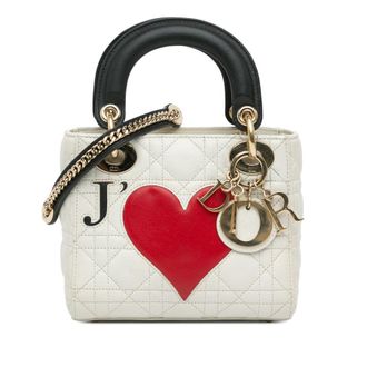 Dior Pre-owned Dior DiorAmour Chinese Valentines Mini Lambskin Cannage Lady Dior 05-BO-0169