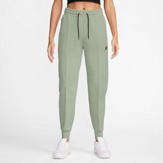 Nike Womens NSW Tech Fleece MR Joggers - Black/Olive Size M