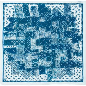 Zadig&Voltaire Blondie 85 Denim Print Bandana Silk Scarf in Flash at Nordstrom