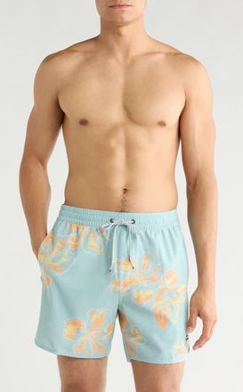 Billabong 73 Layback Swim Trunks in Dusty Blue at Nordstrom, Size Xx-Large