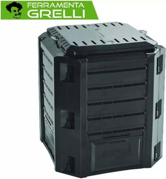 Cross Compostiera Compogreen - lt.380 - cm.72x72x83h. - peso Kg.6,6