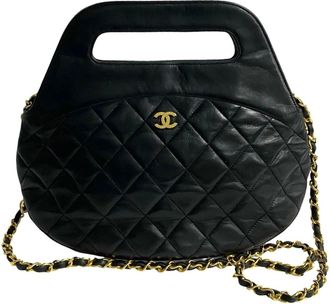 Chanel Leather Handbag Shoulder Bag (Pre-Owned)
