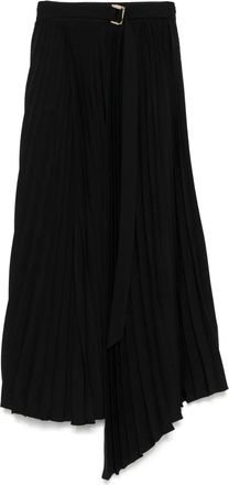 Parlor Gonna midi con cintura - Nero