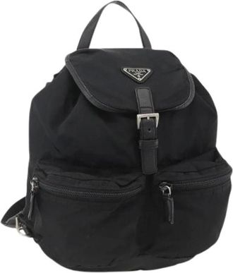 Prada Pre-owned Backpacks, female, Black, Size: ONE SIZE Pre-owned Vintage Backpack