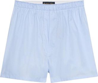 Brooks Brothers Cotton Boxer - Heren - Ondergoed - Blauw - Maat: 2XL Katoen