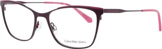 Calvin Klein Ladies Purple Square Eyeglass Frames CKJ-CKJ21207-508-53