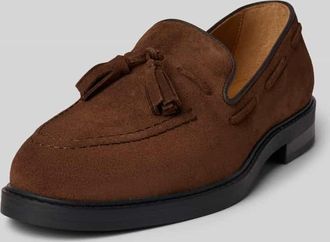 Selected Slipper aus echtem Rindsleder Modell BLAKE in Mittelbraun, Größe 40