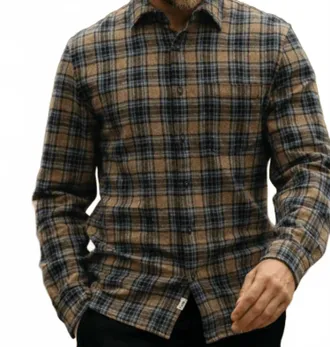 HIROSHI KATO Ripper Triple Twist Plaid Shirt In Daylight
