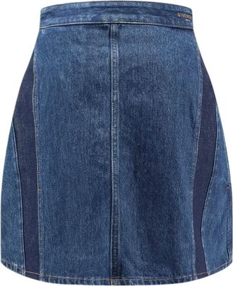 Givenchy Cocoon Denim Mini Rok - Dames - Spijkerrokken - Blauw - 3XS - Denim - Rokken