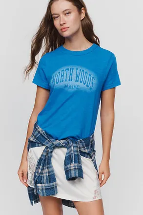 Pilcro 100% Cotton Bleached Graphic Tee