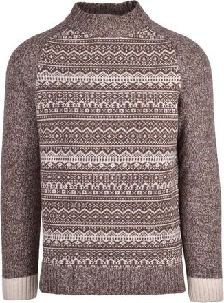 Wool & Co Maglione Girocollo - Heren - Coltruien - Veelkleurig - L - Wol - Truien & Vesten
