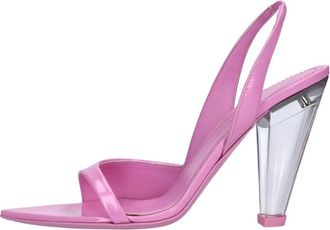 3Juin Bridget Leren Sandalen - Dames - Sandalen met hakken - Roze - 38 EU - Leer - Schoenen