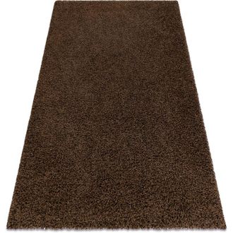 RugsX Alfombra Soffi Shaggy 5cm Marr&oacute;n Brown 200x290 Cm
