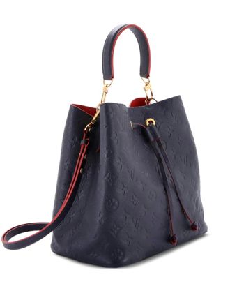 Louis Vuitton NeoNoe Handbag Monogram Empreinte Leather MM bucket bag - Blu