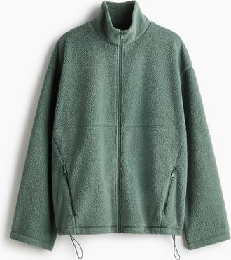 H&M Jacke aus Teddyfleece - Green